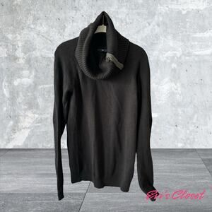 GAP Women’s Button Neck/Turtle Neck Pullover Tunic Sweater Black Size XL